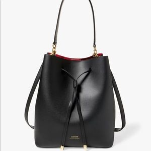 Ralph Lauren Dryden Debby Drawstring bucket  crossbody shoulder  Handbag